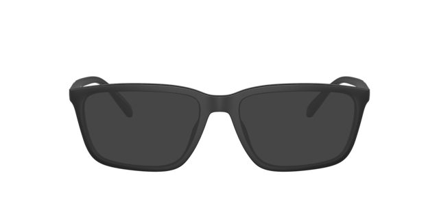 AX3089U Matzwart KunststofEyeglass Frames van B24, met getinte lenzen