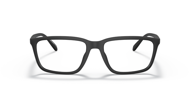 AX3089U Matzwart KunststofEyeglass Frames van B24, Vooraanzicht