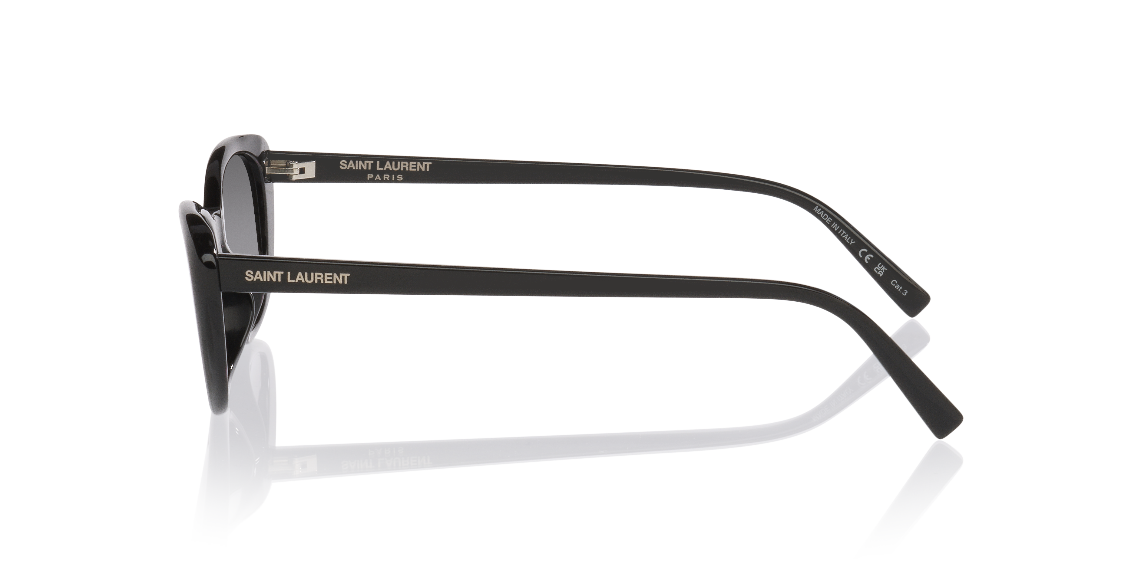 SL822 Schwarz AcetatSunglass Frames von B24, Seitenansicht