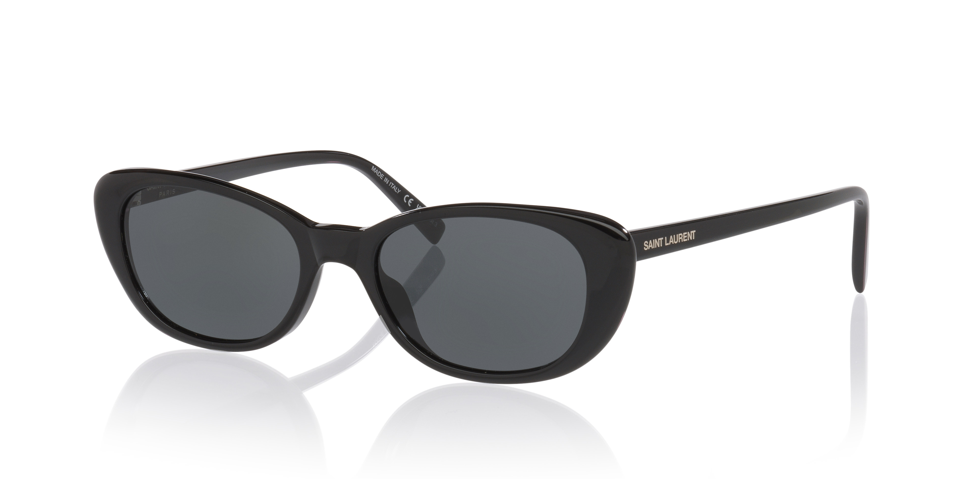 SL822 Schwarz AcetatSunglass Frames von B24, Dreiviertelansicht