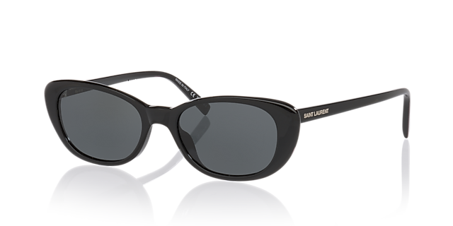 SL822 Schwarz AcetatSunglass Frames von B24, Dreiviertelansicht