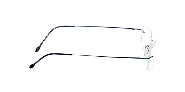 Davos Blauw TitaanEyeglass Frames van B24, Zijaanzicht