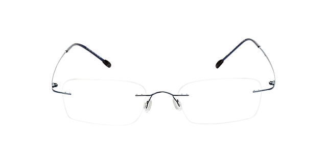 Davos Blauw TitaanEyeglass Frames van B24, Vooraanzicht