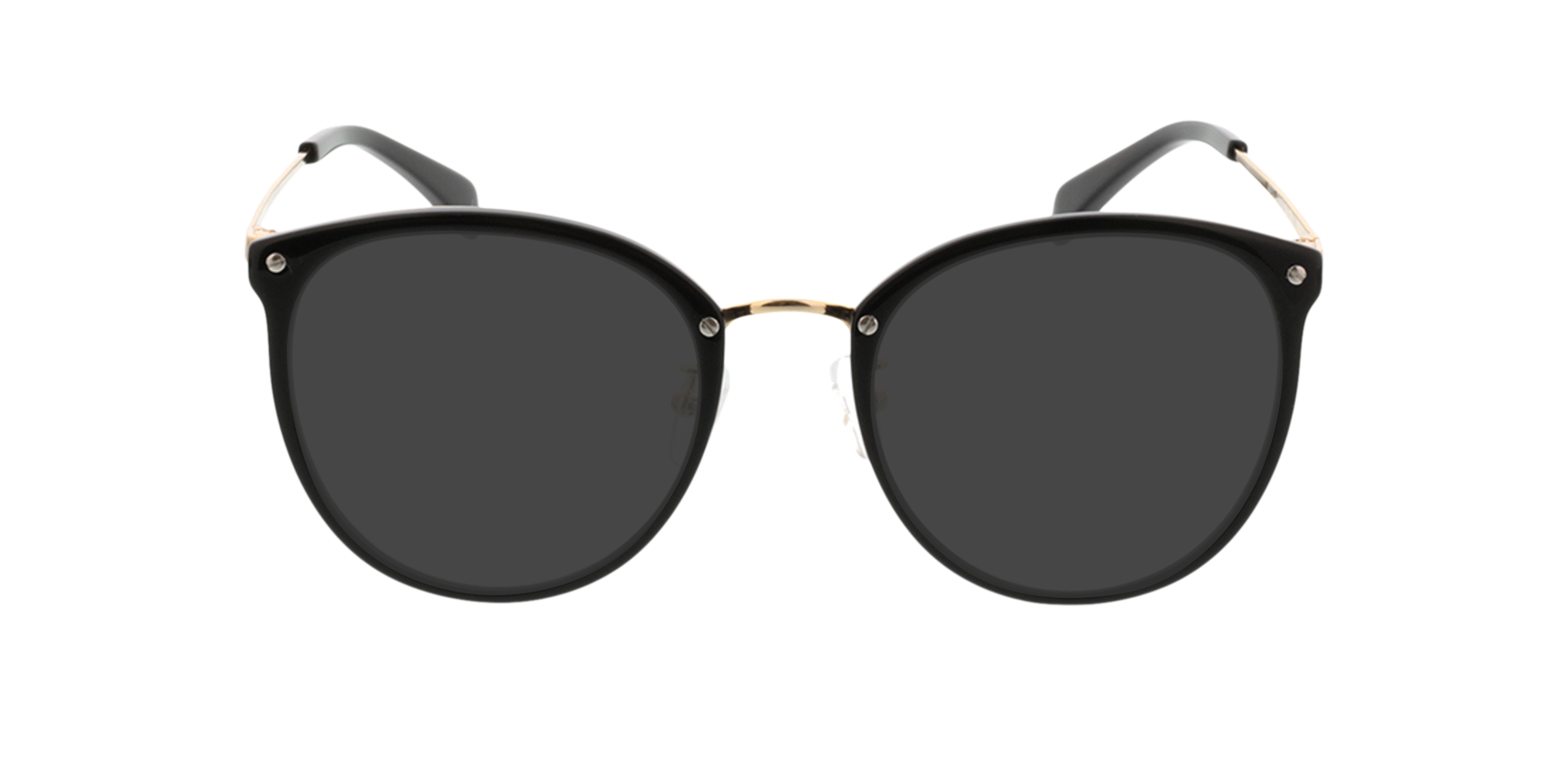 Charlotte Schwarz & Gold AcetatEyeglass Frames von B24, mit getönten Gläsern