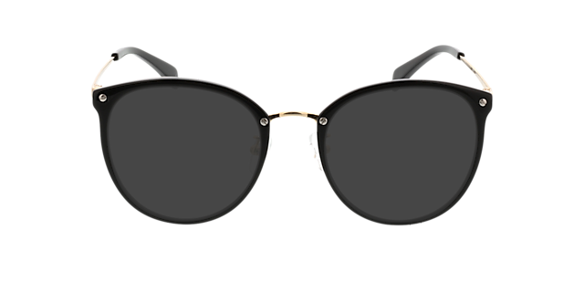 Charlotte Schwarz & Gold AcetatEyeglass Frames von B24, mit getönten Gläsern