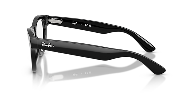 Skyler Optics Schwarz AcetatEyeglass Frames von B24, Seitenansicht