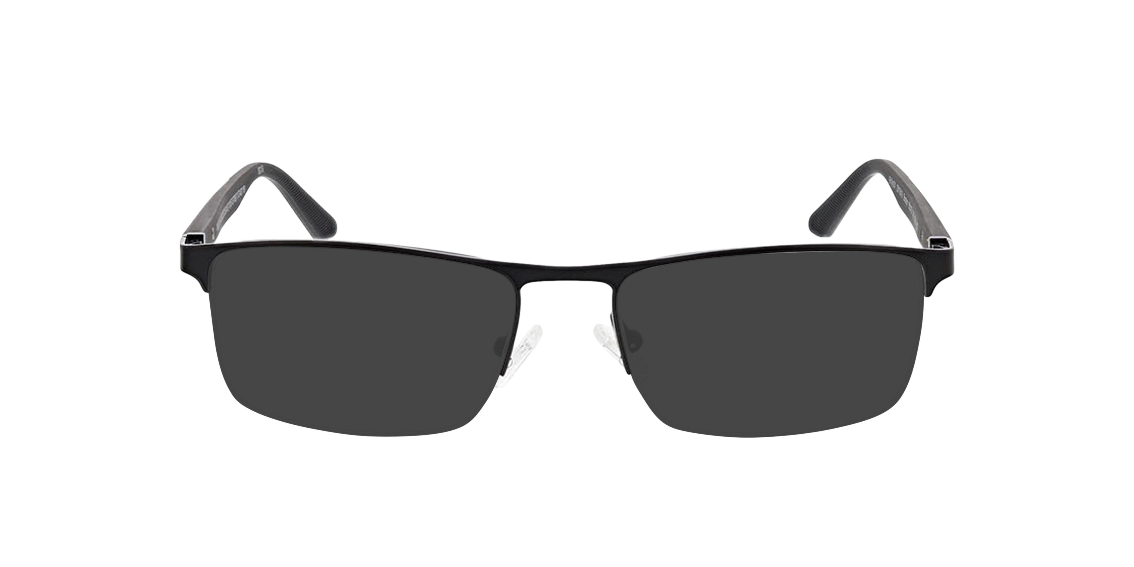 Boston Matzwart MetaalEyeglass Frames van B24, met getinte lenzen