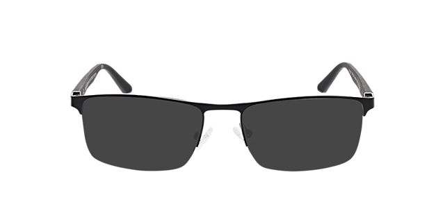 Boston Mattschwarz MetallEyeglass Frames von B24, mit getönten Gläsern