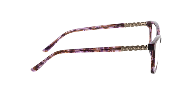 Lisa Lila & Gold AcetatEyeglass Frames von B24, Seitenansicht