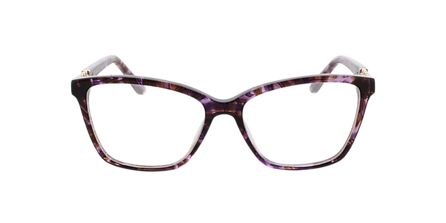 Lisa Lila & Gold AcetatEyeglass Frames von B24, Vorderansicht
