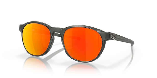 Reedmace Matte Grey Smoke KunststoffSunglass Frames von B24, Dreiviertelansicht