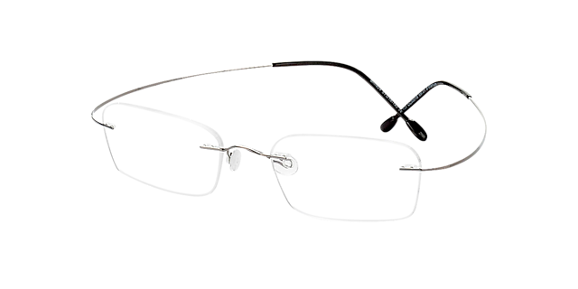 Mackay Grau TitanEyeglass Frames von B24, Dreiviertelansicht