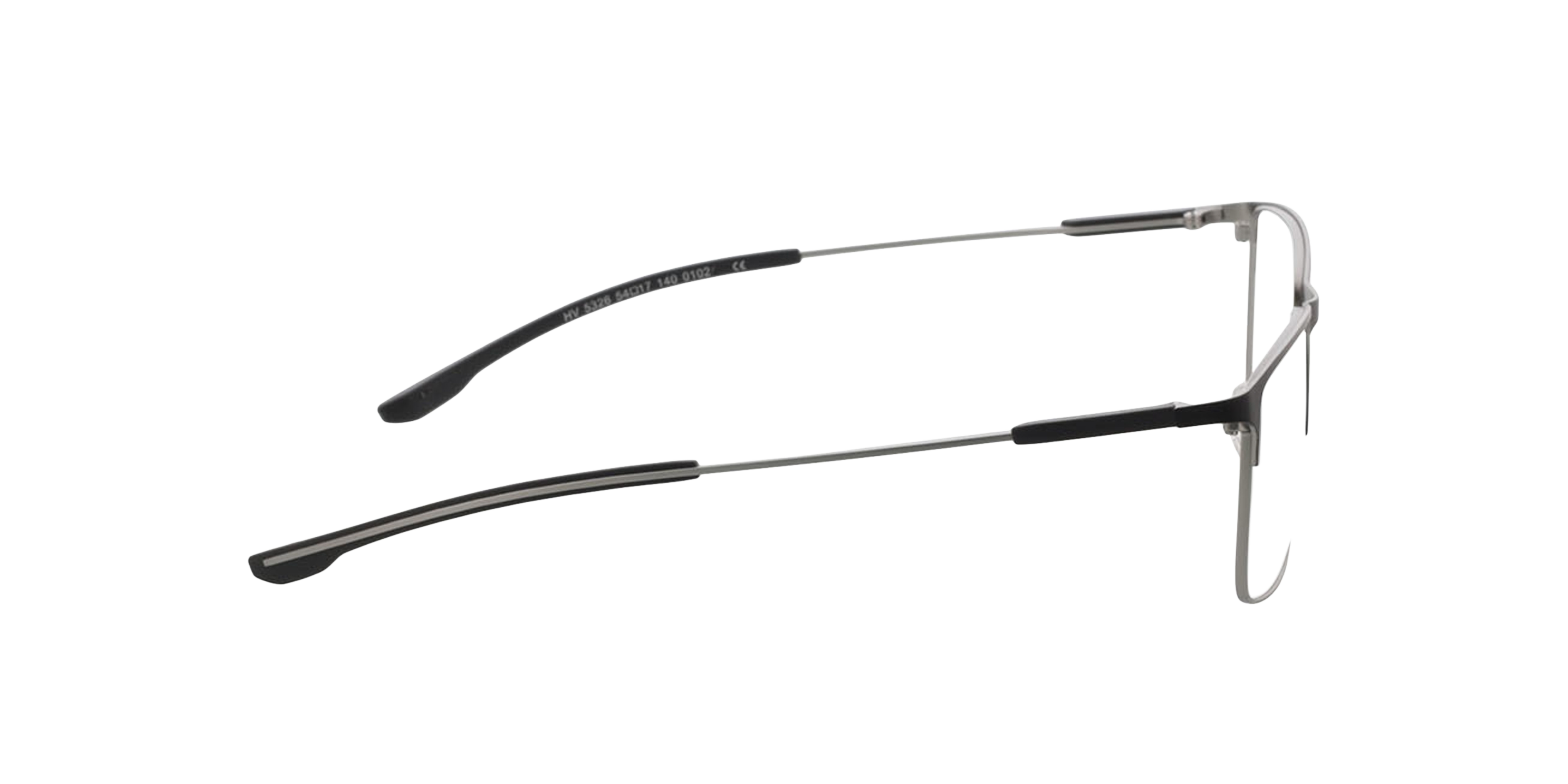 Memphis Matzwart  &  matzilver MetaalEyeglass Frames van B24, Zijaanzicht