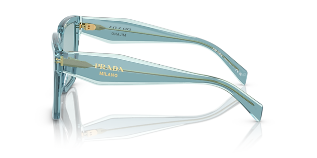 PR 24ZS Peacock & Sky AcetaatSunglass Frames van B24, Zijaanzicht