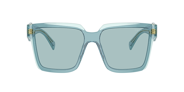 PR 24ZS Peacock & Sky AcetaatSunglass Frames van B24, met getinte lenzen