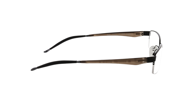 Brasilia Zwart  &  bruin grijs MetaalEyeglass Frames van B24, Zijaanzicht
