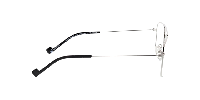 Detroit Zilver MetaalEyeglass Frames van B24, Zijaanzicht