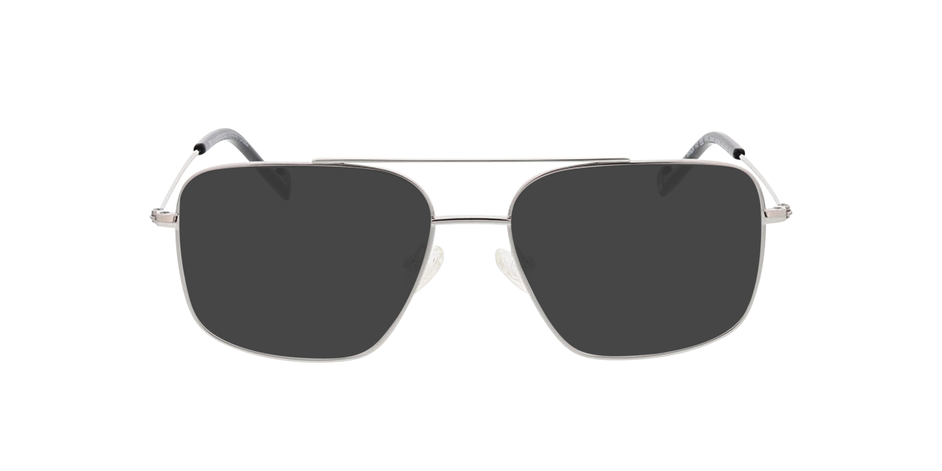 Detroit Zilver MetaalEyeglass Frames van B24, met getinte lenzen