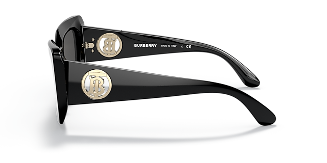 BE4344 Schwarz AcetatSunglass Frames von B24, Seitenansicht