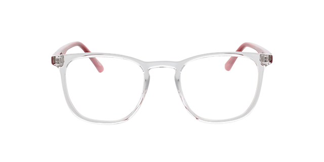 Utah Crystal & Red AcetatEyeglass Frames von B24, Vorderansicht