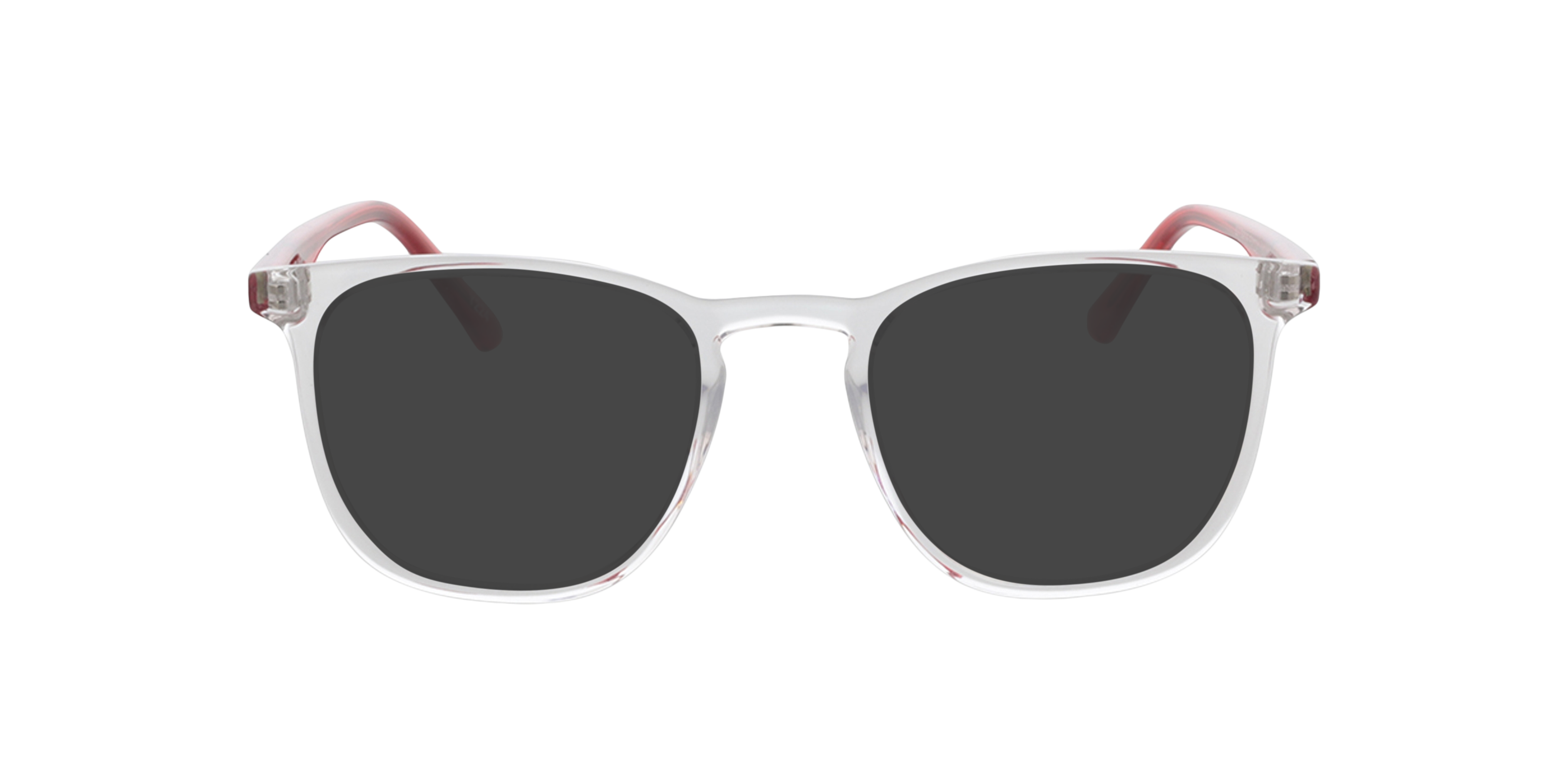 Utah Kristal & rood AcetaatEyeglass Frames van B24, met getinte lenzen