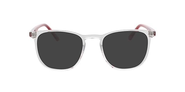 Utah Crystal & Red AcetatEyeglass Frames von B24, mit getönten Gläsern