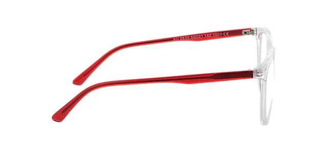 Utah Crystal & Red AcetatEyeglass Frames von B24, Seitenansicht