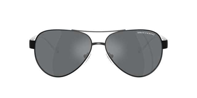 AX2034S Matt Schwarz MetallSunglass Frames von B24, mit getönten Gläsern