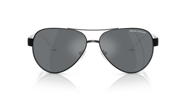 AX2034S Matt Schwarz MetallSunglass Frames von B24, Vorderansicht