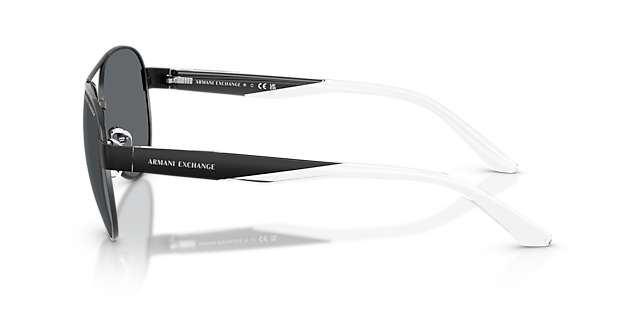 AX2034S Matt Schwarz MetallSunglass Frames von B24, Seitenansicht