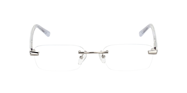 Bristol Zilver & zwart MetaalEyeglass Frames van B24, Vooraanzicht