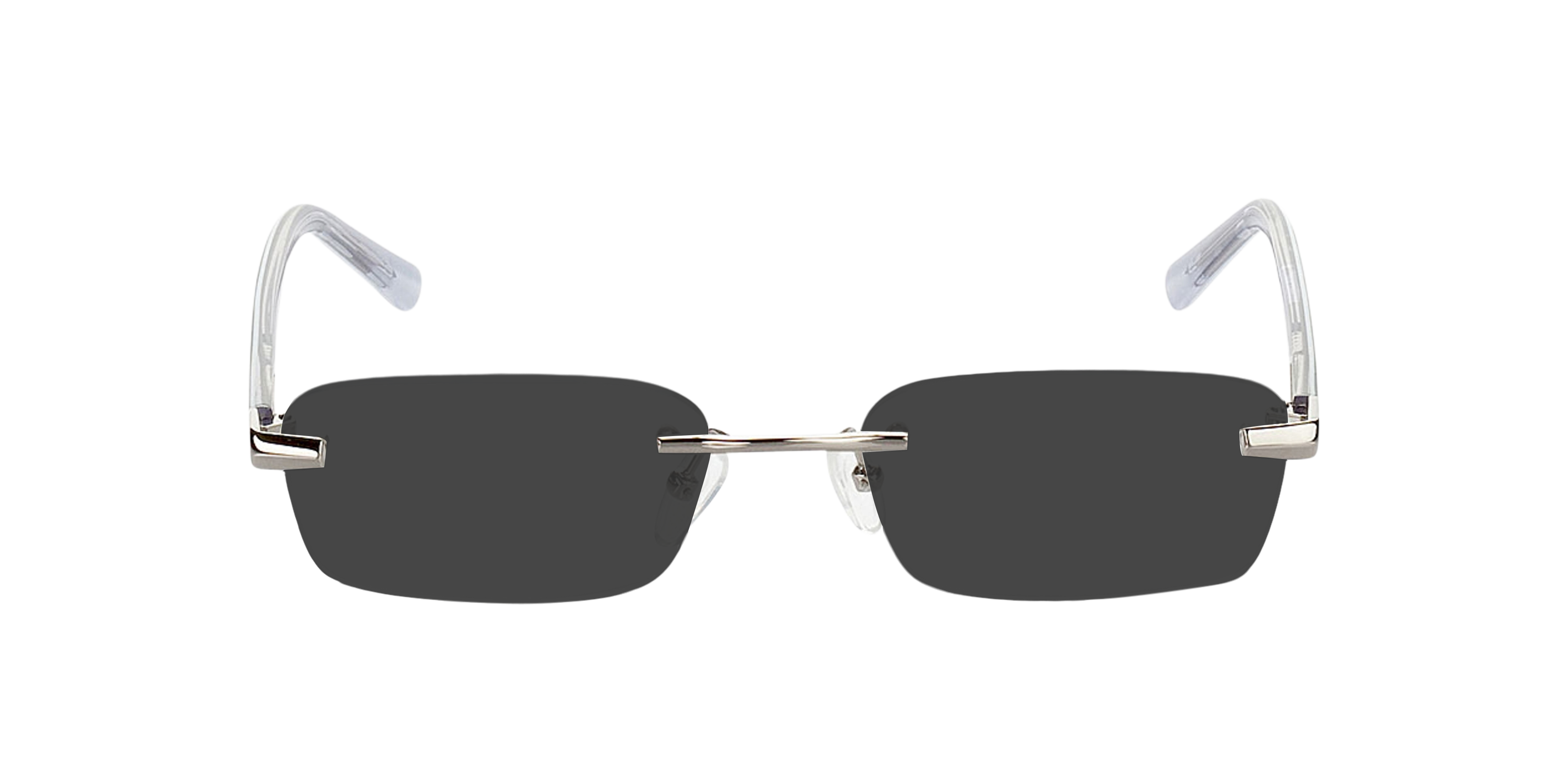 Bristol Silver  &  Black MetallEyeglass Frames von B24, mit getönten Gläsern