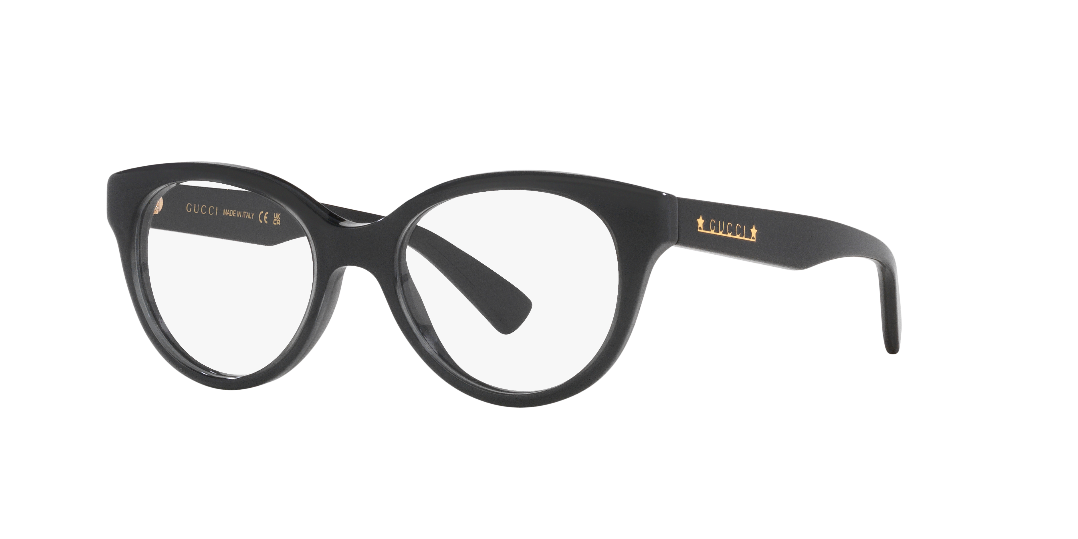 GG1590O Schwarz AcetatEyeglass Frames von B24, Dreiviertelansicht