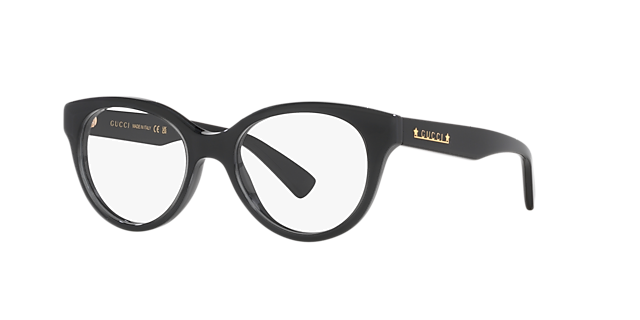 GG1590O Zwart AcetaatEyeglass Frames van B24, Hoekweergave