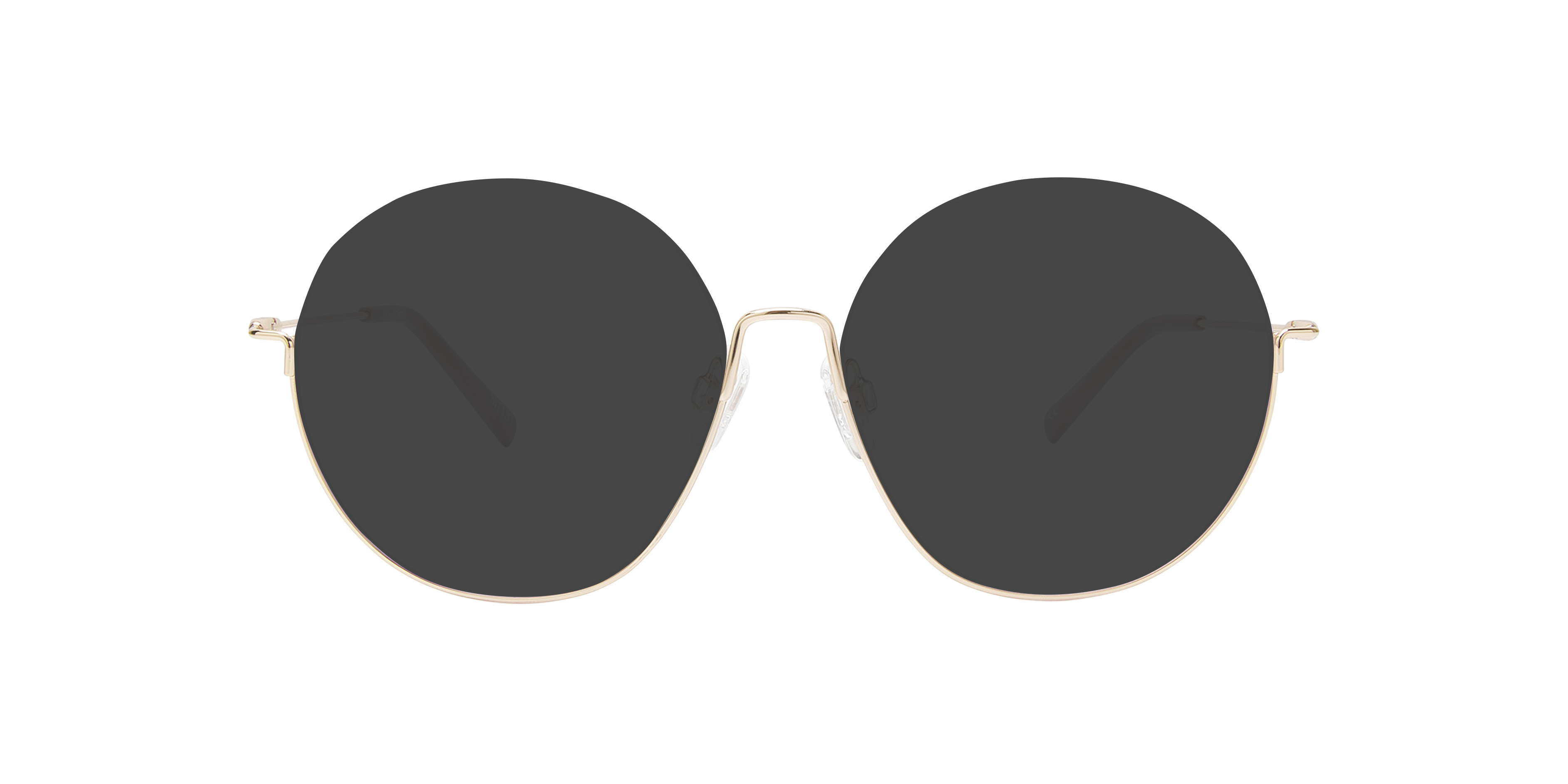 Orianna Light Gold Metal MetallEyeglass Frames von B24, mit getönten Gläsern