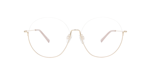 Orianna Light Gold Metal MetallEyeglass Frames von B24, Vorderansicht