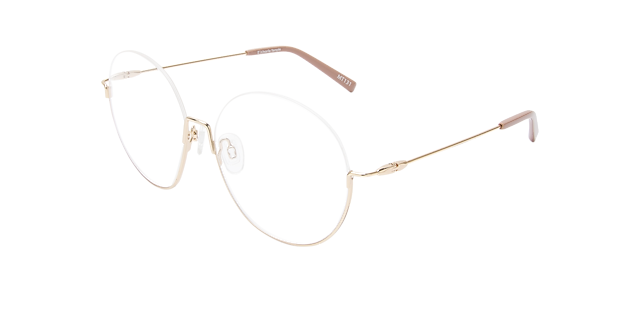 Orianna Light Gold Metal MetallEyeglass Frames von B24, Dreiviertelansicht