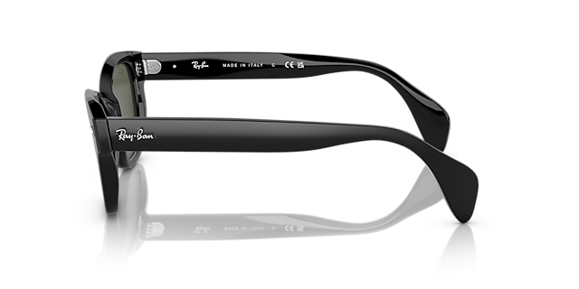 RB0880S Schwarz KunststoffSunglass Frames von B24, Seitenansicht