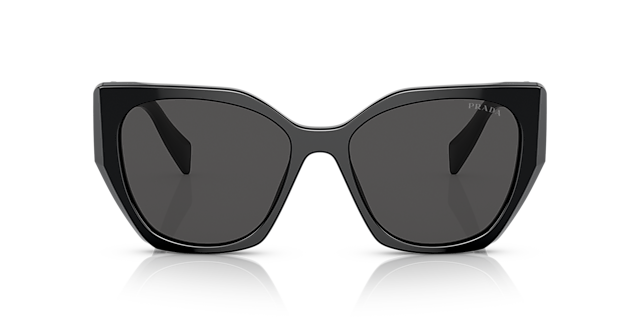 PR 19ZS Zwart AcetaatSunglass Frames van B24, Vooraanzicht