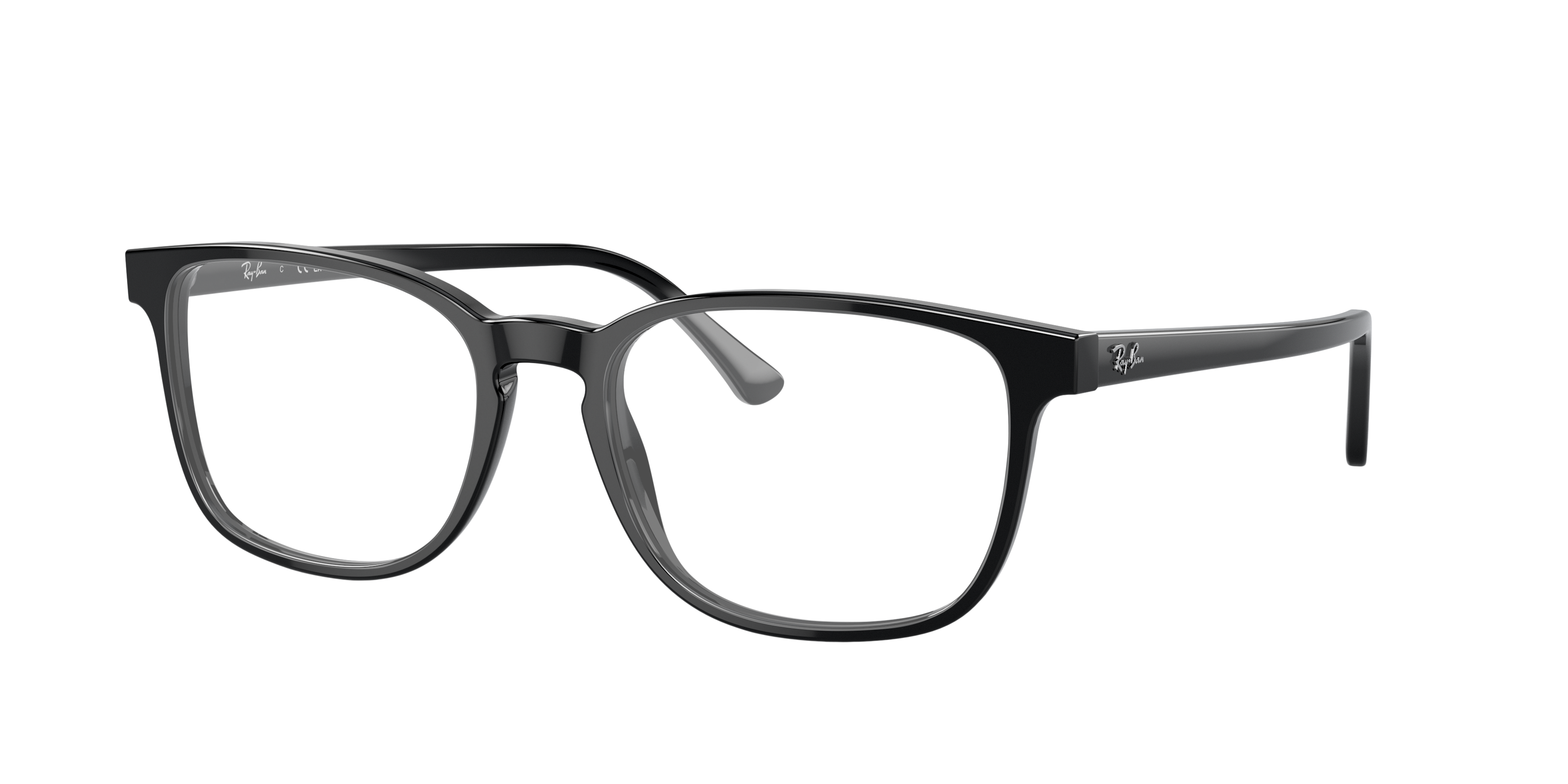RB5418 Schwarz AcetatEyeglass Frames von B24, Dreiviertelansicht