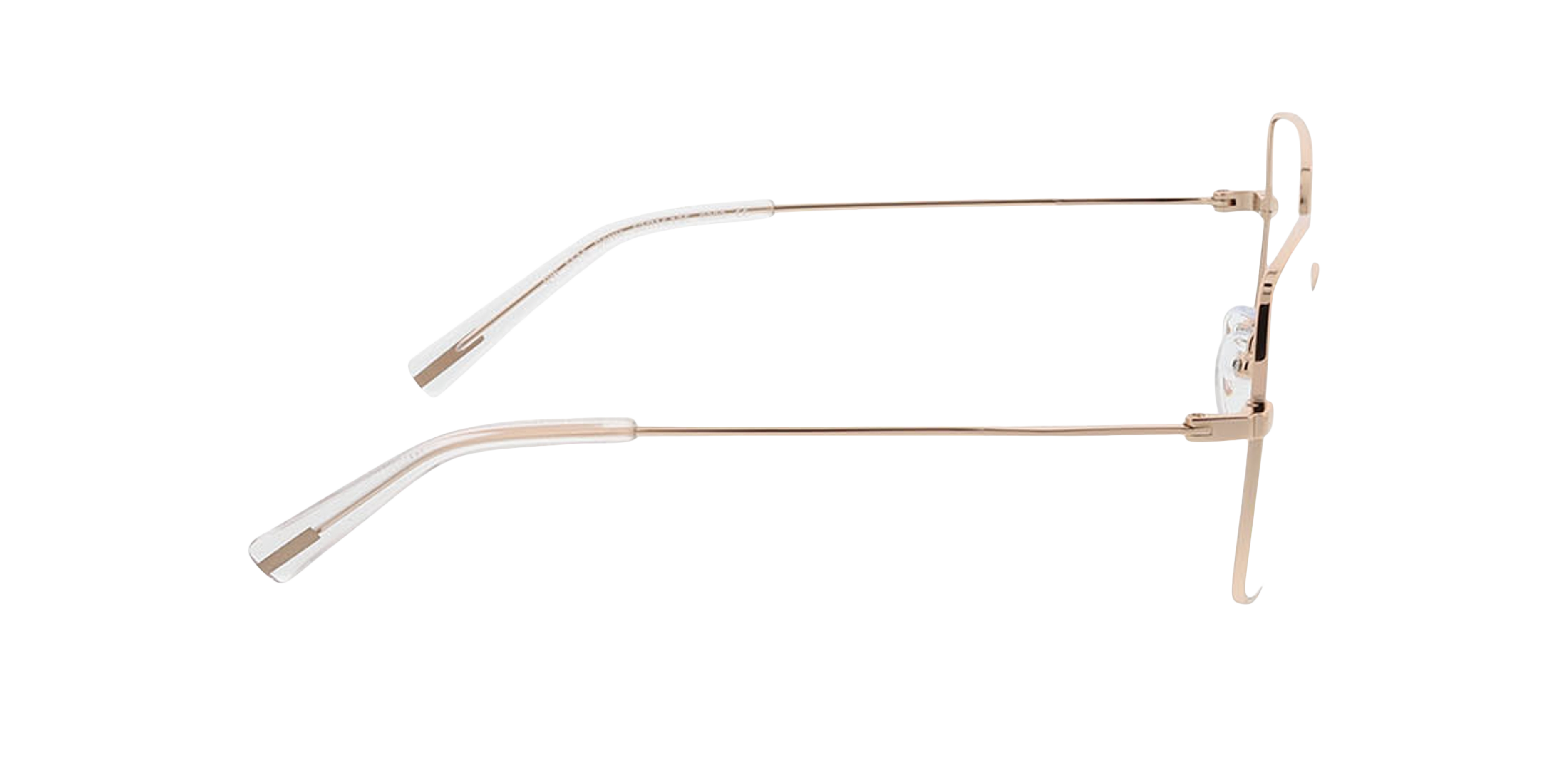 Carrie Roségold MetallEyeglass Frames von B24, Seitenansicht