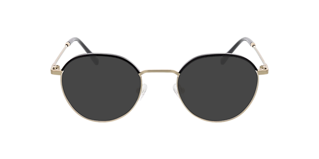 Singapur Zwart & goud MetaalEyeglass Frames van B24, met getinte lenzen