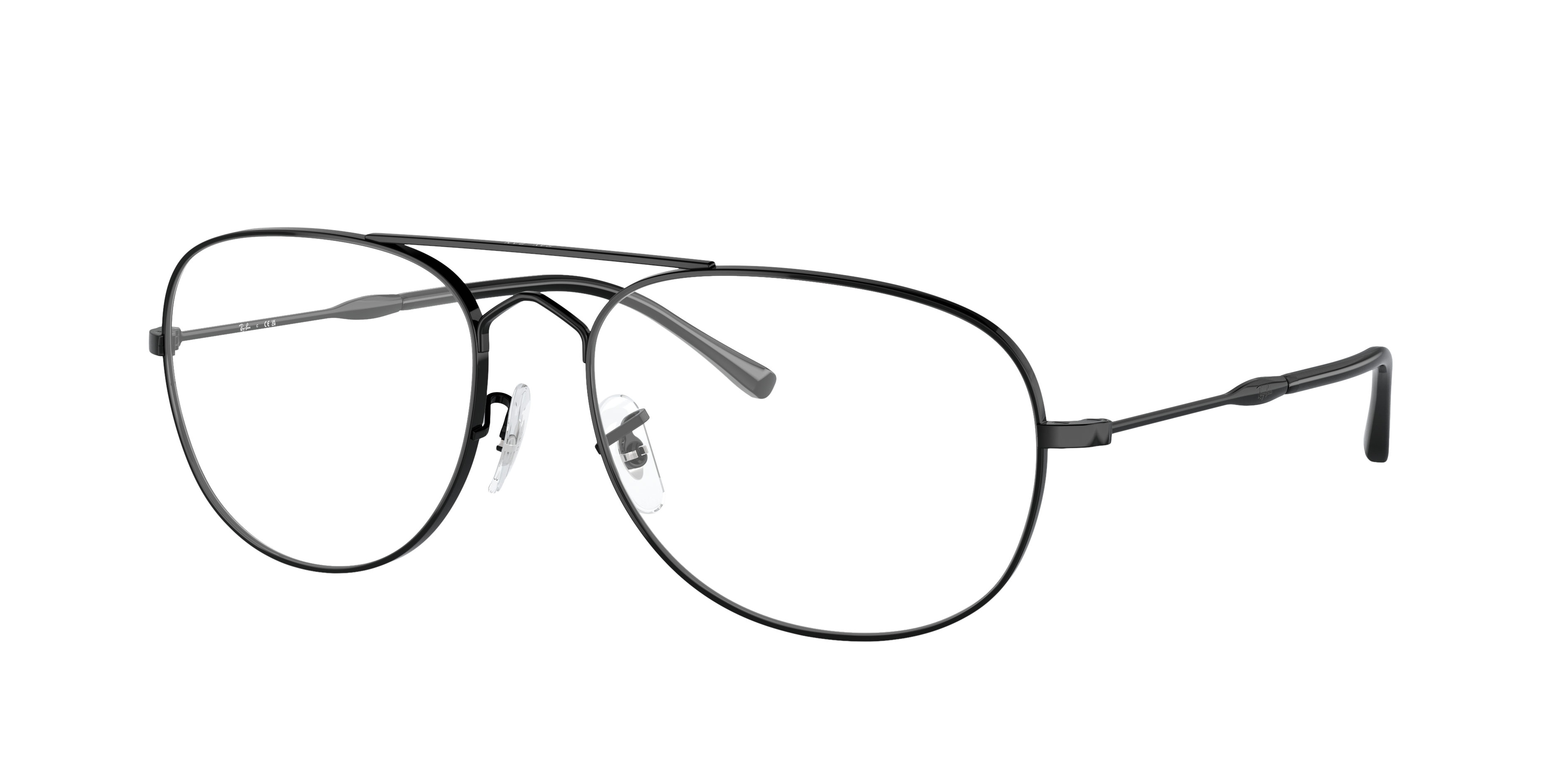 RB3735V Schwarz MetallEyeglass Frames von B24, Dreiviertelansicht