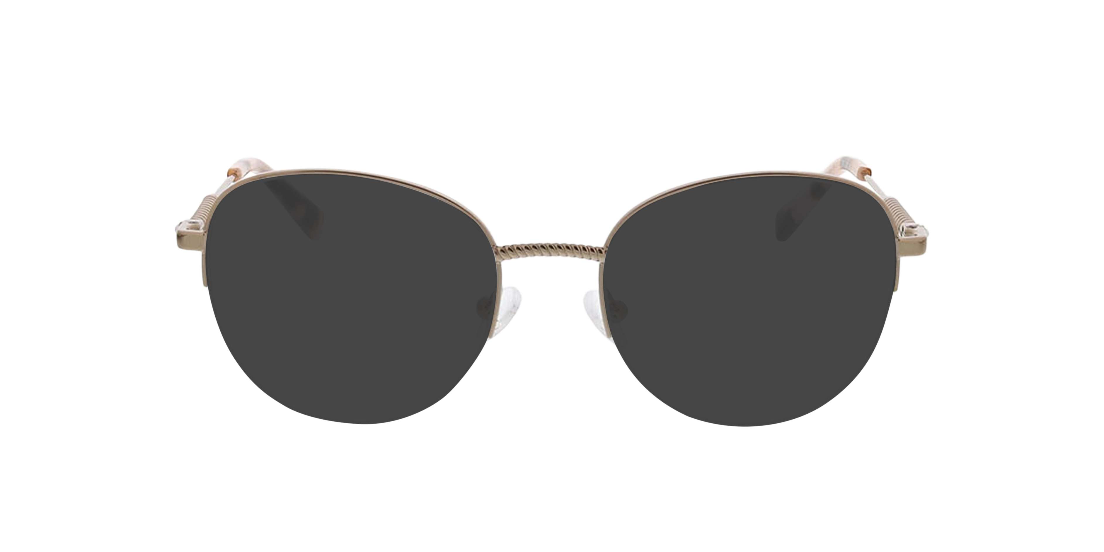 Valencia Pink Gold  &  Light Pink Havana MetallEyeglass Frames von B24, mit getönten Gläsern