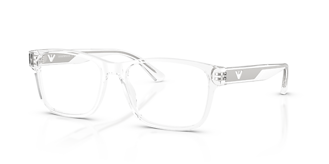 EA3239 Glanzend Kristal AcetaatEyeglass Frames van B24, Hoekweergave