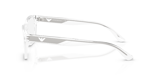 EA3239 Glanzend Kristal AcetaatEyeglass Frames van B24, Zijaanzicht