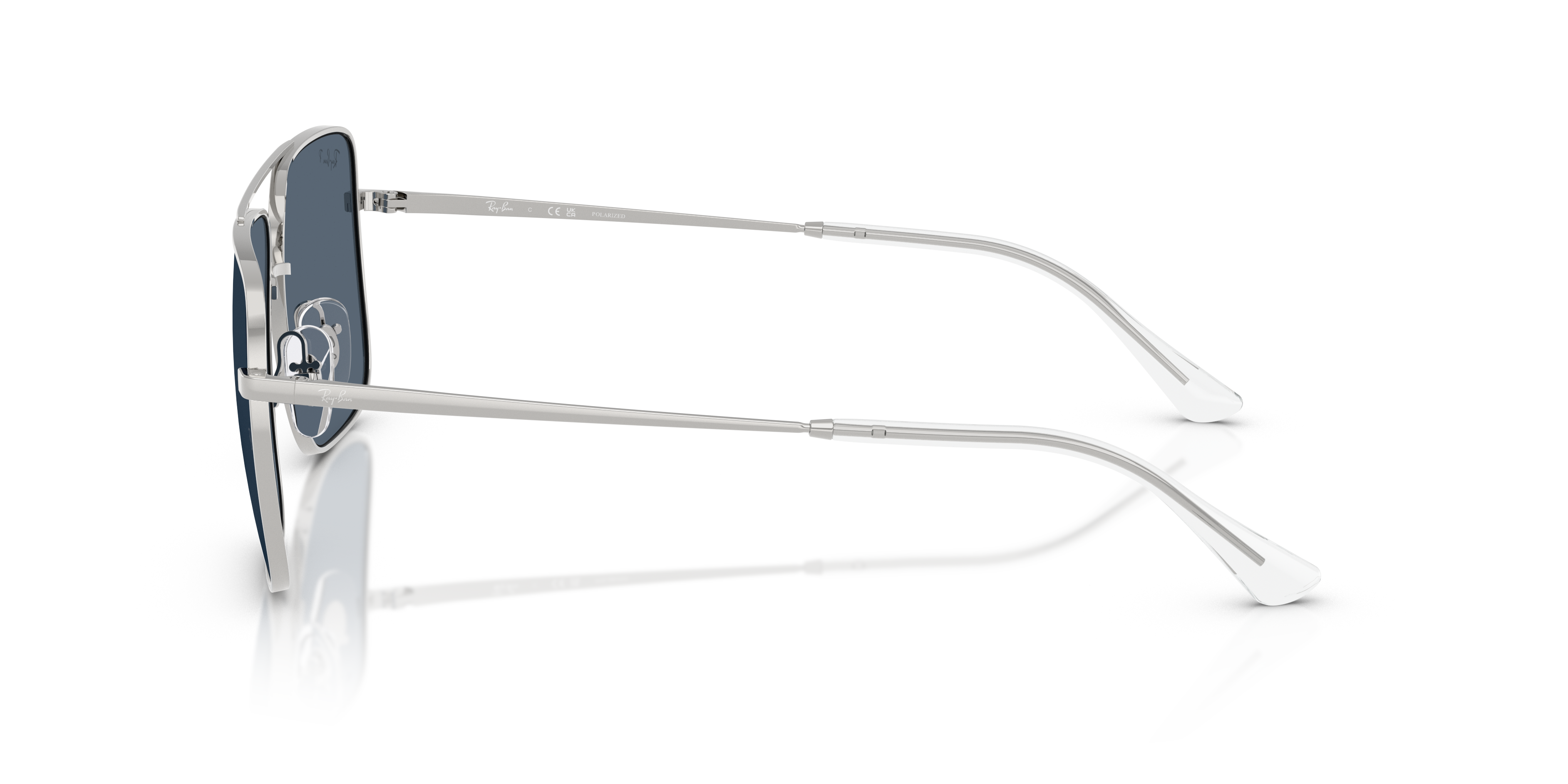 RB3758 Silber MetallSunglass Frames von B24, Seitenansicht