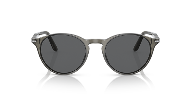 PO3092SM Grau dunkel transparent AcetatSunglass Frames von B24, Vorderansicht
