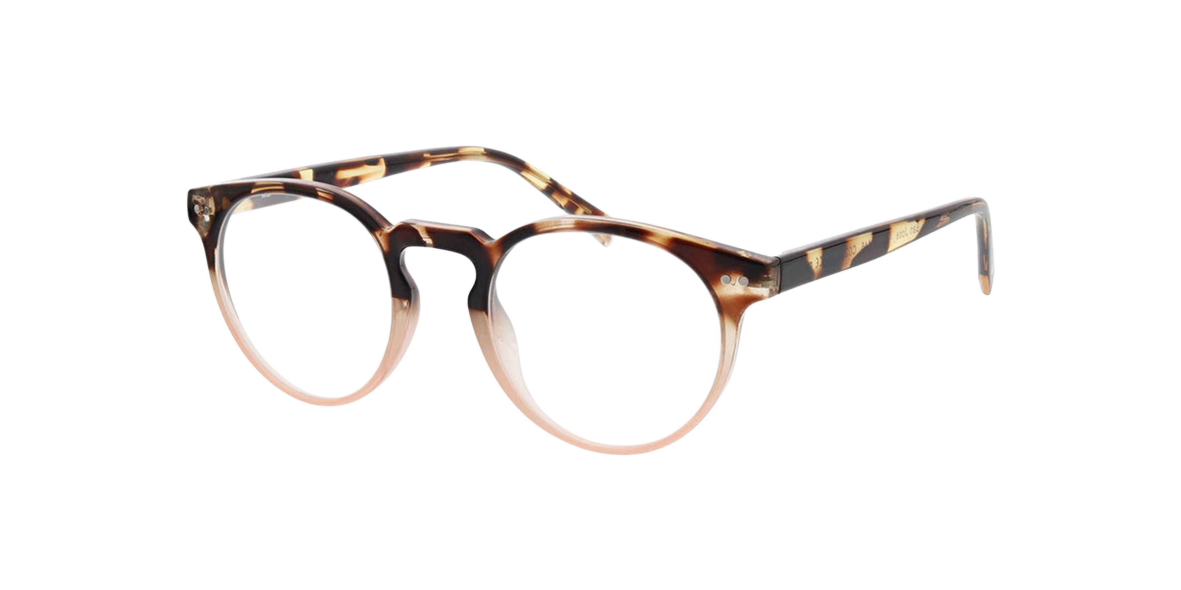 San Jose Havana  &  Crystal Pink KunststoffEyeglass Frames von B24, Dreiviertelansicht