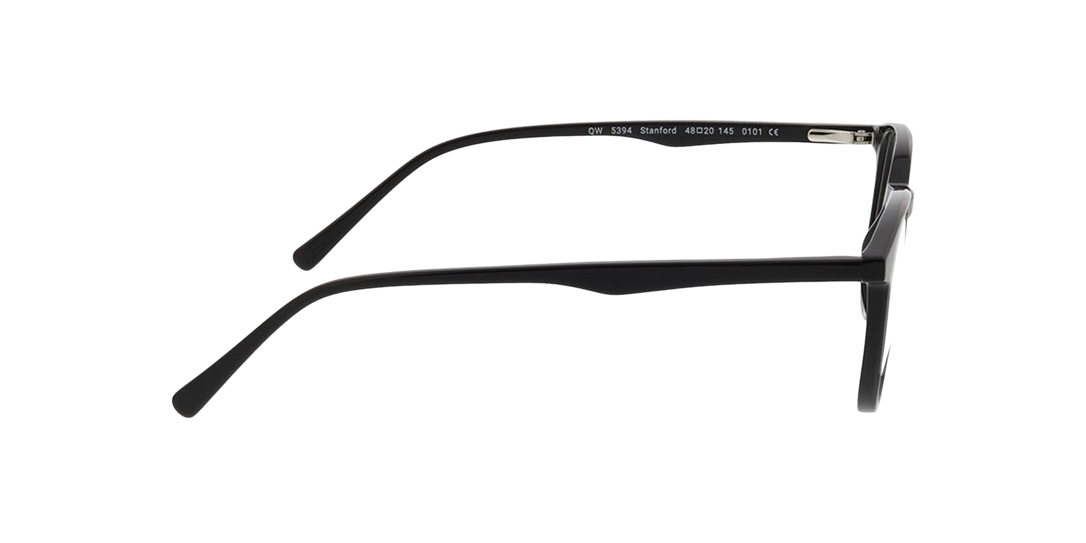 Stanford Zwart KunststofEyeglass Frames van B24, Zijaanzicht